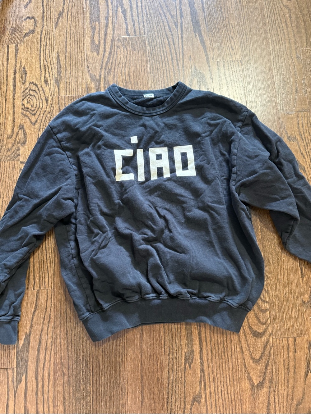 Women’s Black Ciao Clare V. Crewneck Sweatshirt